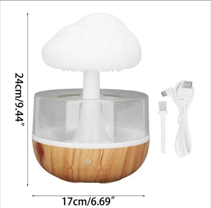 Увлажнитель воздуха — 7 цветов + эффект дождя