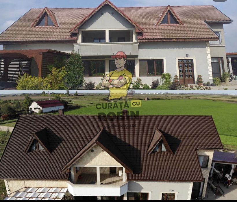 curatat acoperis - spalat acoperis - Curăță cu Robin