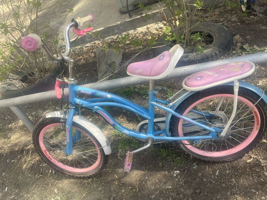 Велосипед розовый
