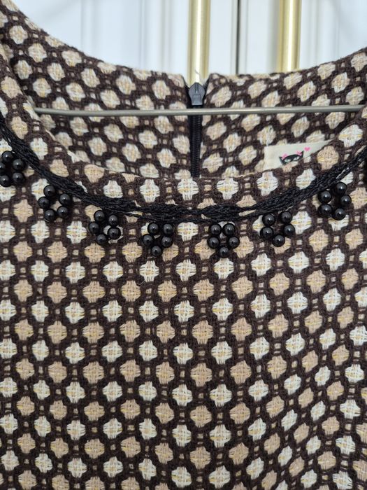 Вязаный сарафан-платье