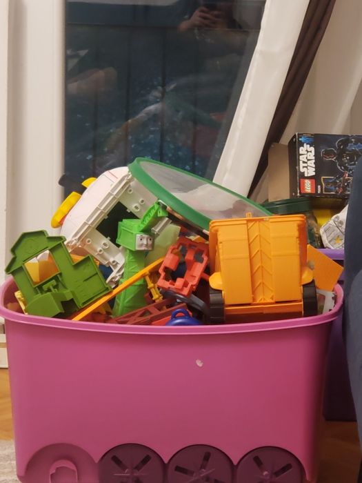 Lot mare de şine şi trenulețe Thomas stare impecabila