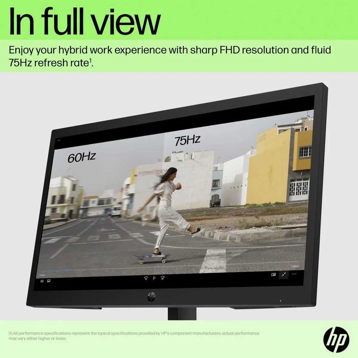Монитор HP P22v G5 1920x1080 с 12 месеца гаранция