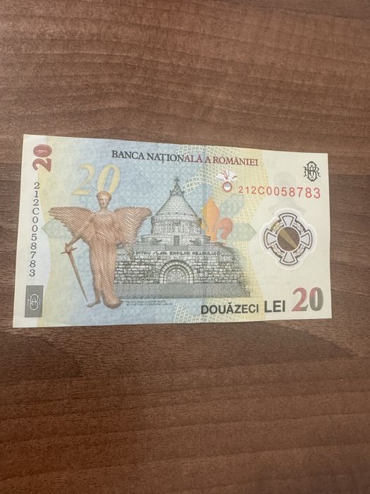 Bacnotă de 20 lei Ecaterina Teodoroiu