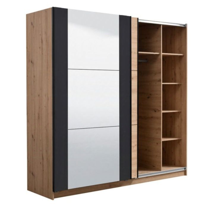 Гардероб с плъзгащи врати с механизъм за плавно затваряне Hettich