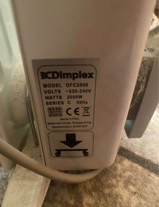 Отопляем ел. радиатор DIMPlEX модел OFC200
