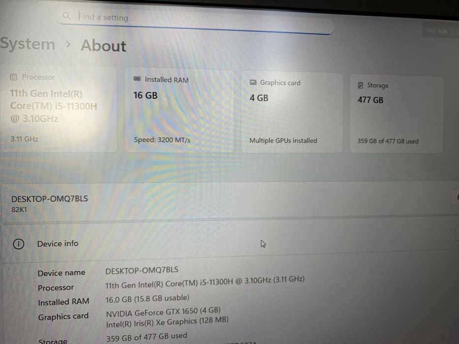 Laptop Lenovo Ideapad Gaming 3 15IHU6