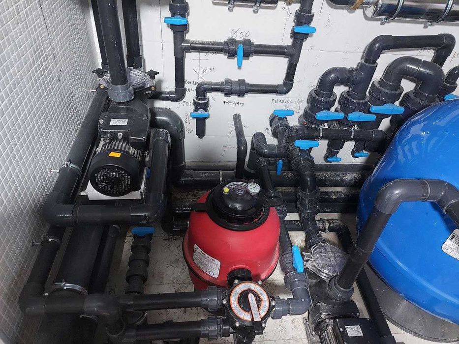 Для бассейнов и фонтанов сборка установка фильтровального оборудования