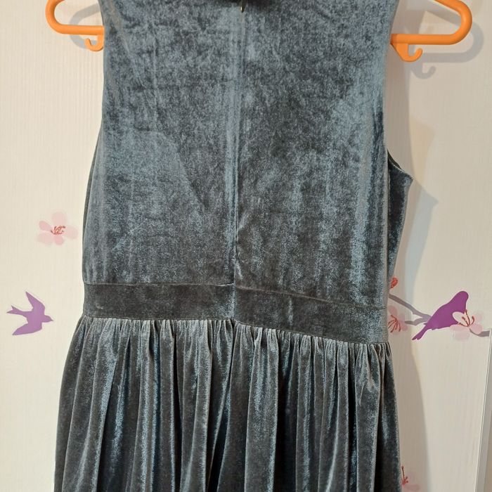 Rochie catifea gri 158