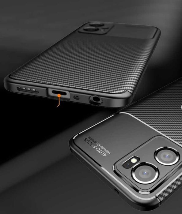 Husa Premium antisoc model Carbon pentru Oppo Reno7 5G