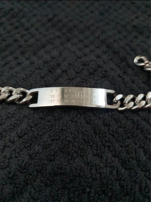 MM6 maison margiela cuban chain bracelet 20cm