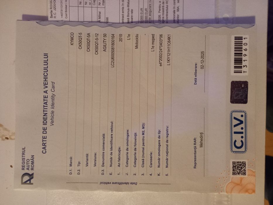 Scuter 49cc stare perfecta de functionare