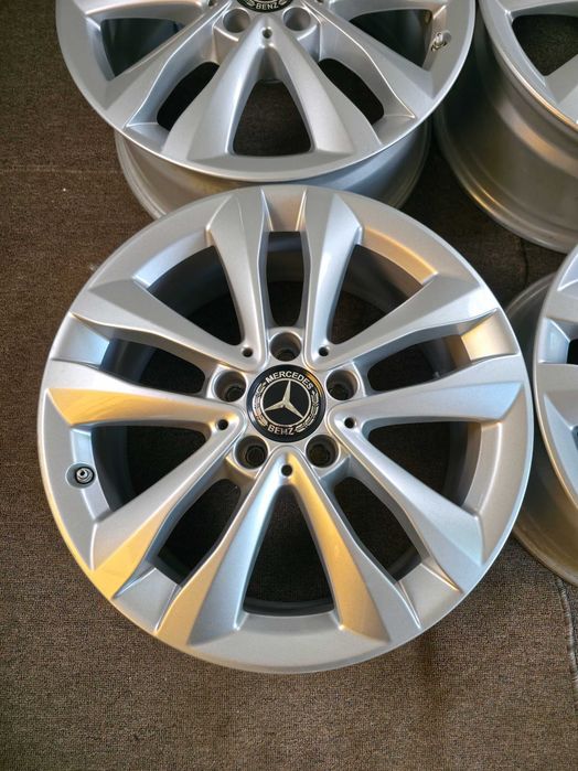 4 Jante Aliaj 5x112 17'' 7J ET 48.5 - OEM Mercedes C-Class W205 W206 A Class B Class CLA GLA GLC V-Class Vito Viano