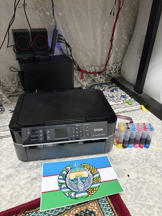 Epson tx650 6-ta rangli 3v1 printer holati ideal aybi yoq fotoprinter