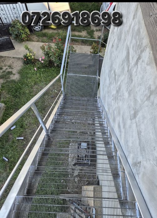 Scări și trepte  metalice la cel mai bun pret galvanizate externe