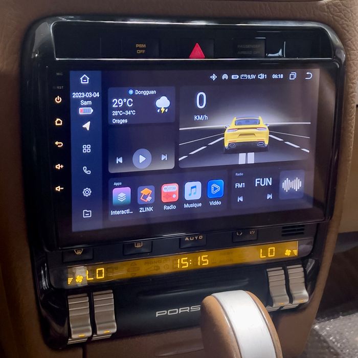Navigatie android Porsche Cayenne Waze YouTube GPS BT USB