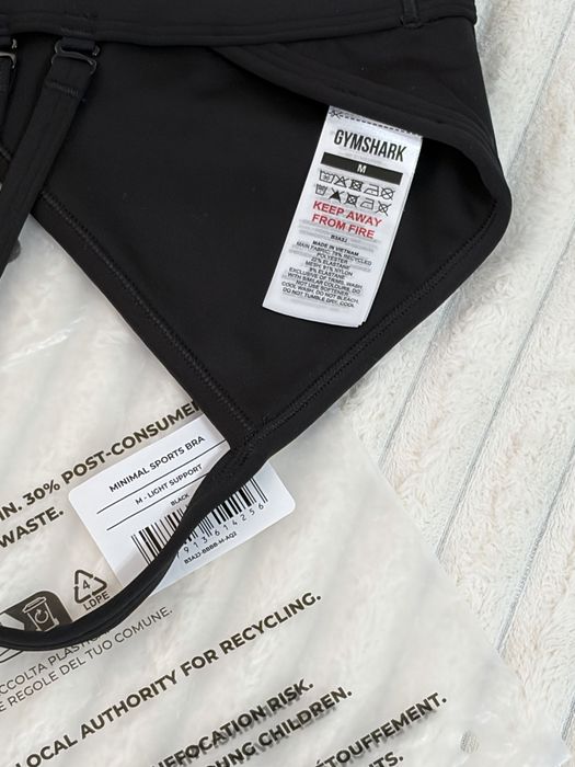 Bustiera Gymshark Minimal Black