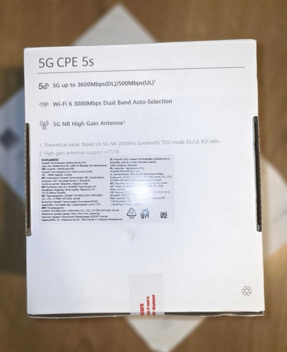 Huawei 5G CPE 5s (H153-381) - Router 5G/WiFi 6 - NOU SIGILAT
