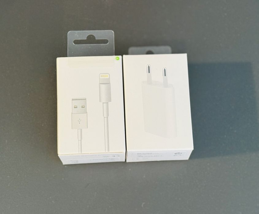  Комплект Кабел и Адаптер зарядно за iPhone 5 5s 6 6s 7 plus x 8 11 +