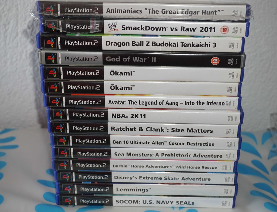 Лот от 625 игри за PS2/PS3/PS4 Okami/God of War 2/SVR 2011/Crash/GT3