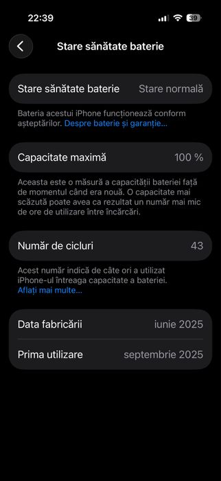 Iphone 16 pro garantie 43 cicluri vand sau schimb