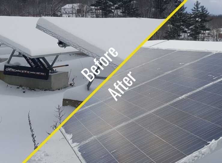 Deszăpezire PANOURI FOTOVOLTAICE – Randament MAXIM imediat!