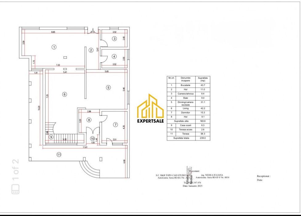Casa/Vila cu 7 camere, teren 1600 MP/ stadiu avansat/Domnesti/Premium