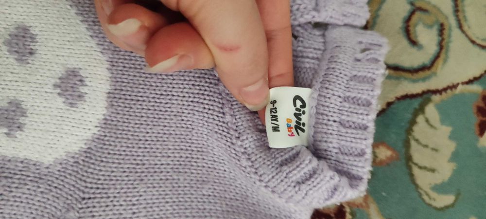 Кофта для девочки теплая