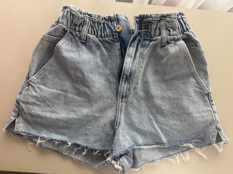 Дънкови къси гащи ZARA
