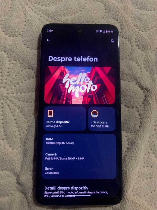Telefon Motorola g54 power edition 12/256 gb