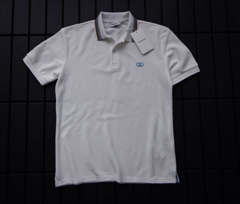 Мъжка поло тениска Ferragamo white Polo T shirts