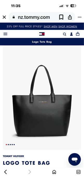 Оригинална Tommy Hilfiger Tote чанта – черна