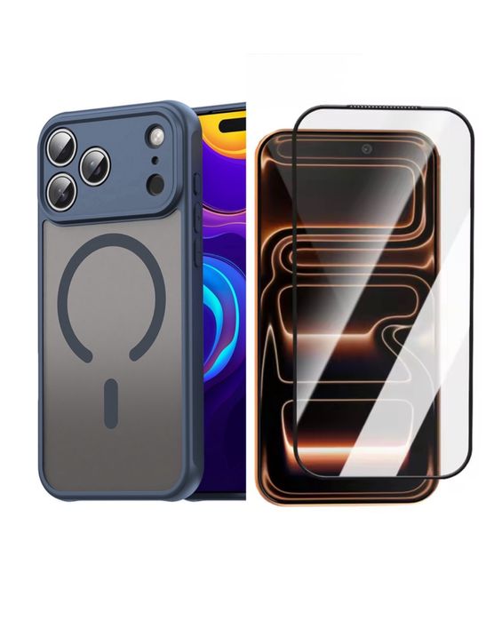 Iphone 17 AIR PRO MAX Husa Magnetica Fit Case + Folie Sticla JoyRoom