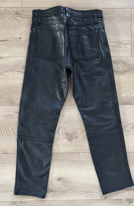 Pantaloni Piele Naturala Negru Barbati | Marime 32 x 32 (42)