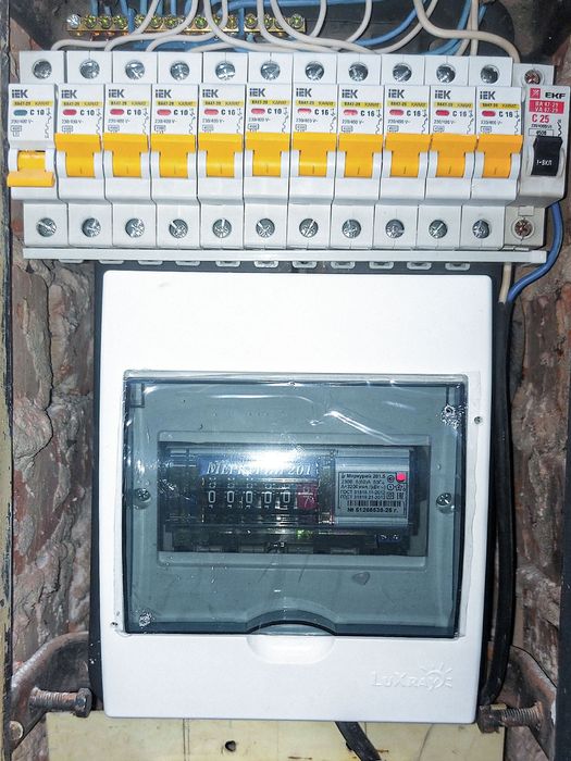 Электрик в Риддере. Проводка • Розетки • Щиты