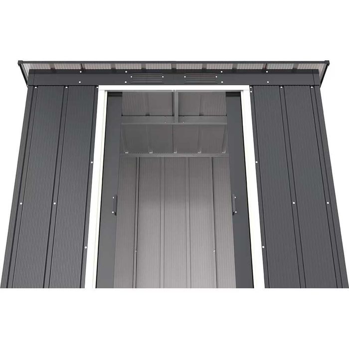 Casuta gradina DURAMAX Eco 6X4, otel, 203.1 x 123.6 x 176 cm, antracit