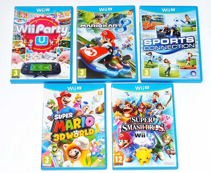 Wii U Mario 3D World, Super Smash Bros  Mario Kart 8