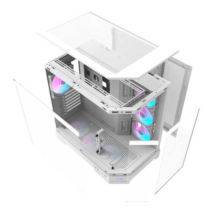 ' Корпус для ПК darkFlash DQX90 WHITE (ATX, 4x Fans)