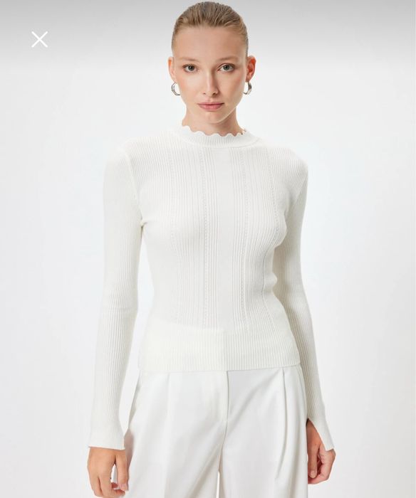 Koton - бял пуловер М