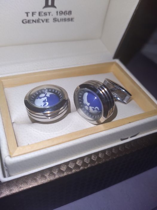 Ръкавели/копчета за риза TF Est. 1968 Globe Geneve Suisse