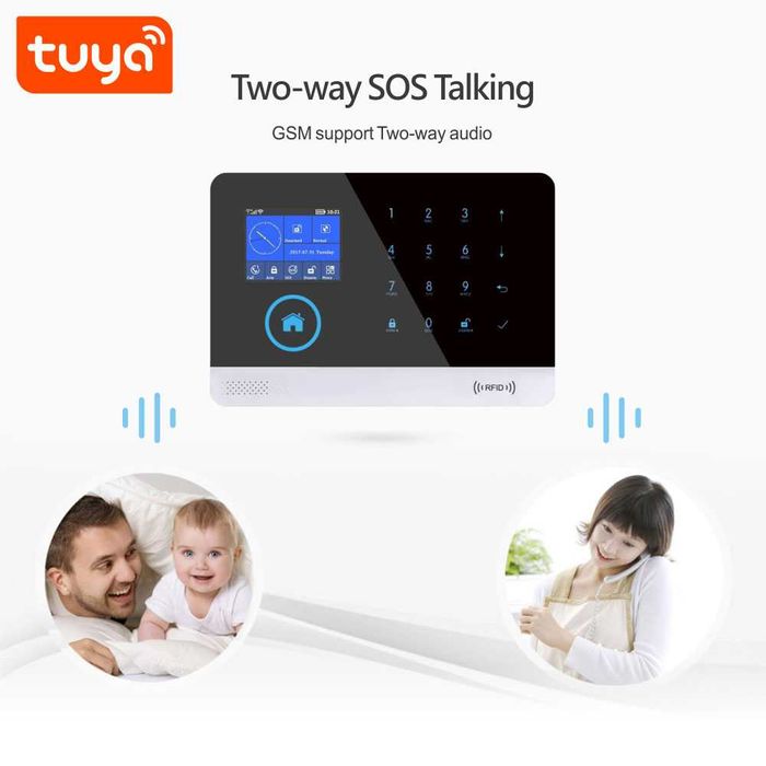 Смарт WiFi, Gsm алармена система за дома и офиса. Tuya, Smartlife