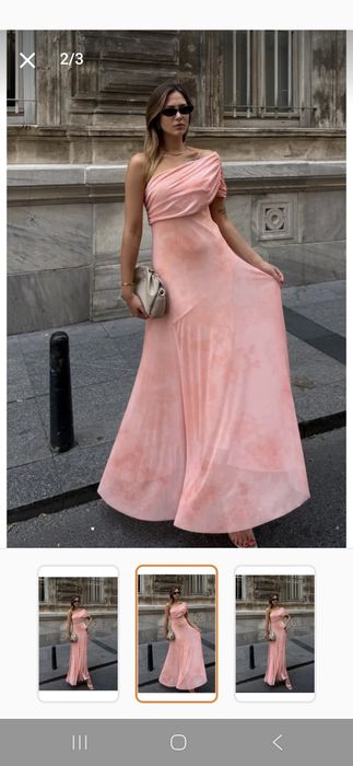 Дълга рокля с детайли от тюл