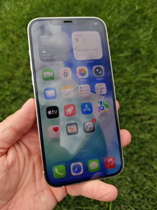 Apple iPhone 12 Pro Max Silver 256GB , baterie 100% Bon fiscal ! Garantie ! Factura !
