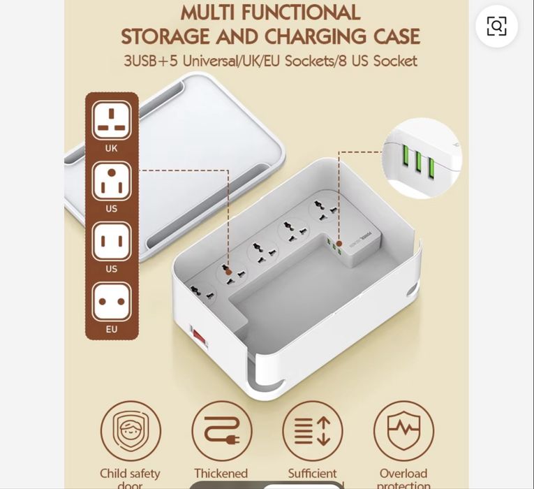 Удлинитель LDNIO Smart Outlets Power Socket Storage Box SN5311W