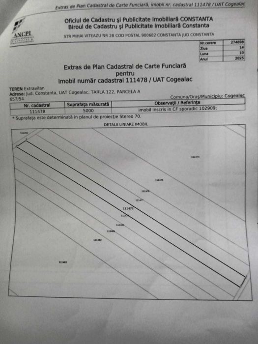 Teren Arabil 5000mp in Tariverde jud Constanța