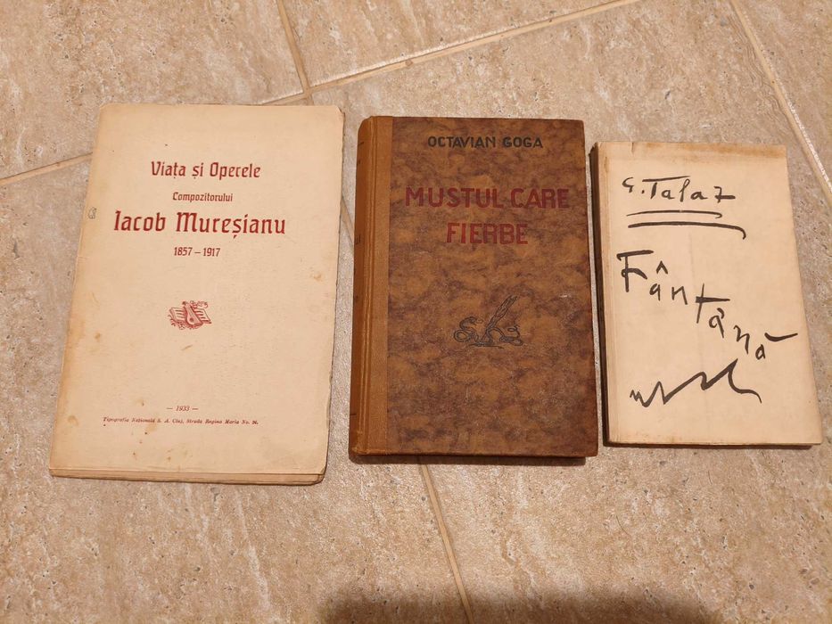 3 carti vechi .. doua cu autografe