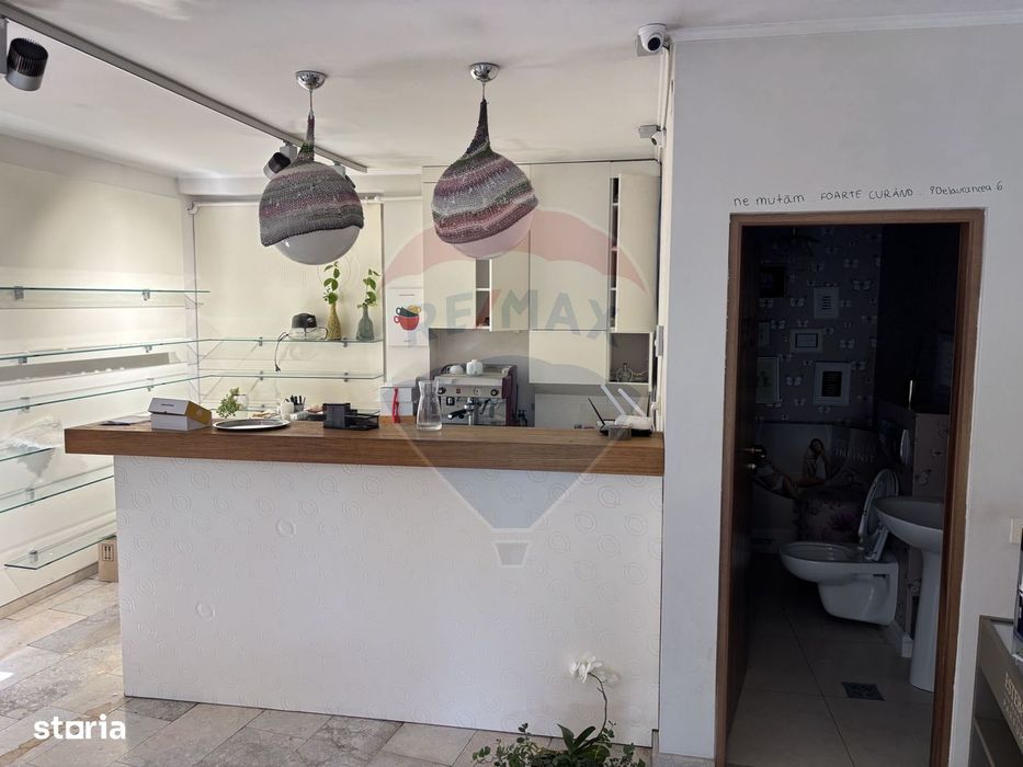 Exclusivitate, spatiu comercial 130mp, teren 555mp, singur in curte