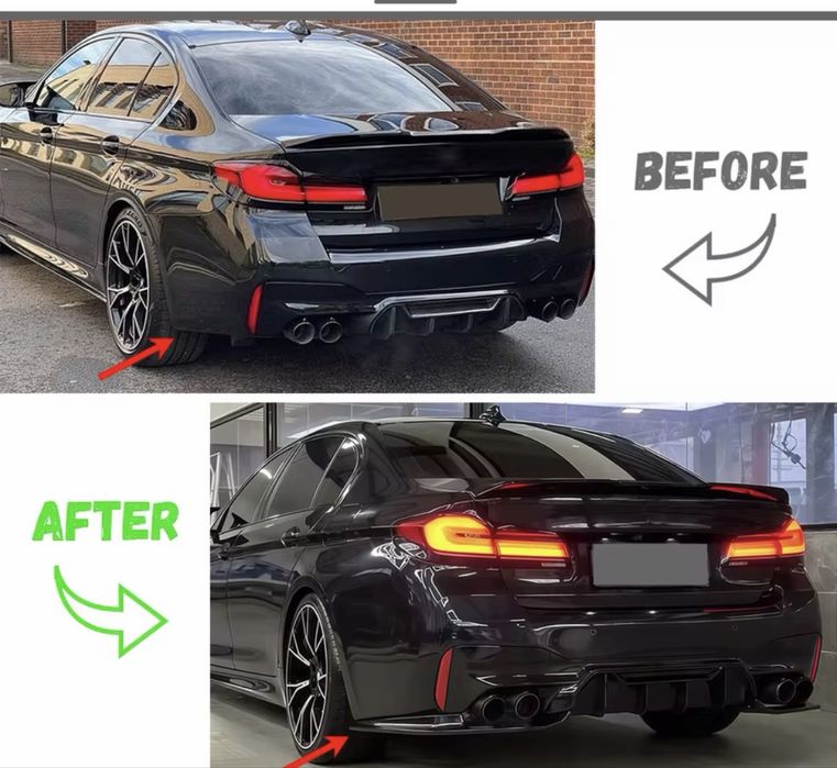 Coltare Laterale Ornamente Bara Spate Difuzor BMW G30 G31
