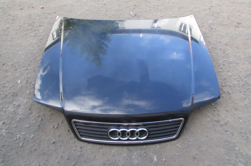 Капот синий Audi A6 C5 дорестайлинг