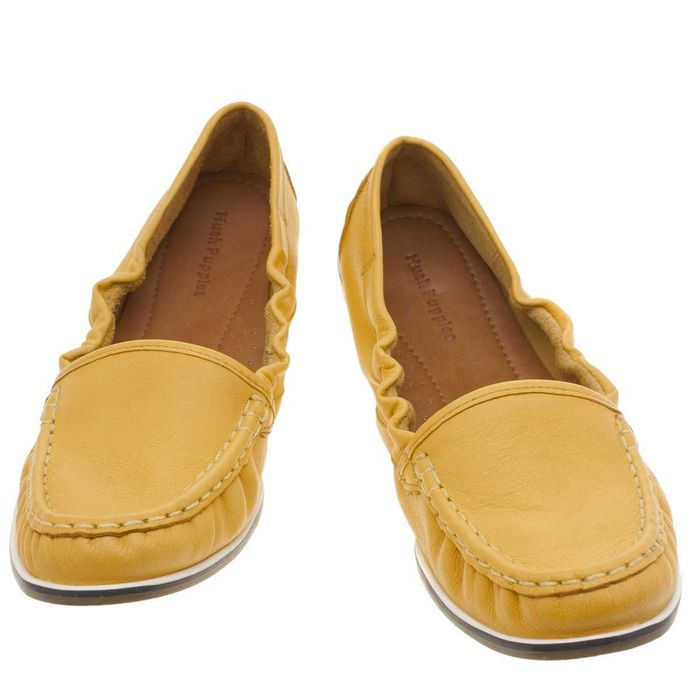 HUSH PUPPIES № 38 – Дамски еспадрили ест. кожа "YELLOW KARLOTTA" нови