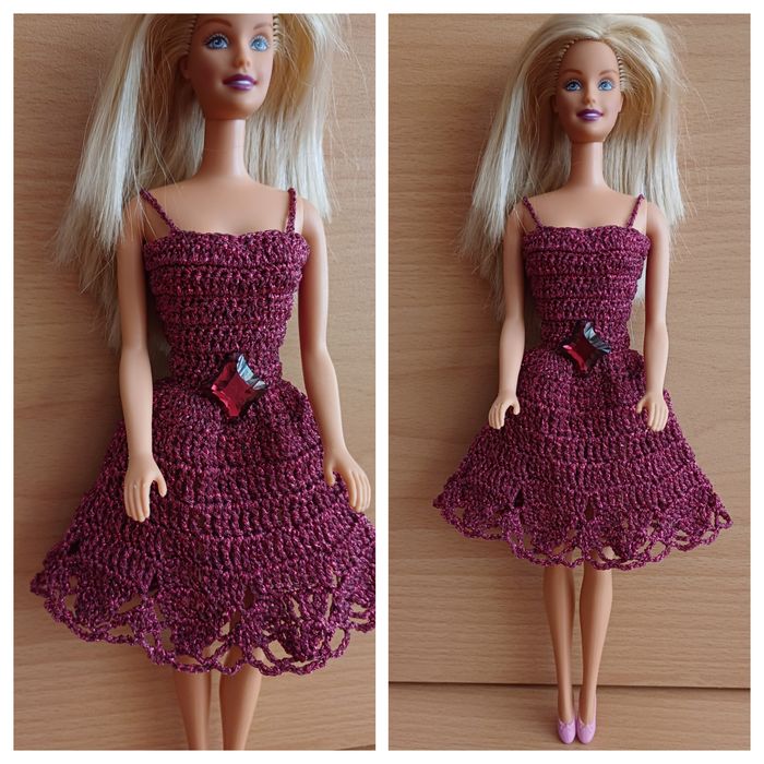 Плетени дрехи за кукла Барби 1966